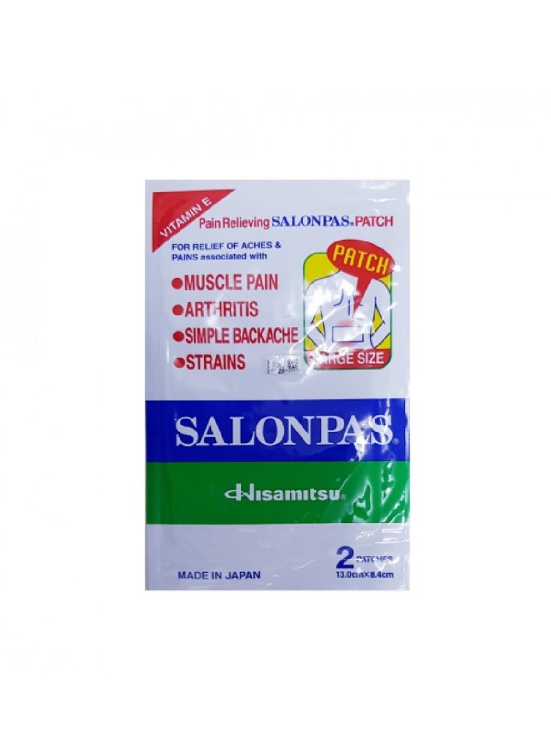 SALONPAS PATCH LARGE 13-8.4CM 2 PCS