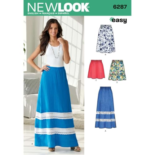 NEW LOOK Simplicity Creative Patterns New Look 6287 Misses' Pull On Skirt in Four Lengths, A (10-12-14-16-18-20-22) - Image 1