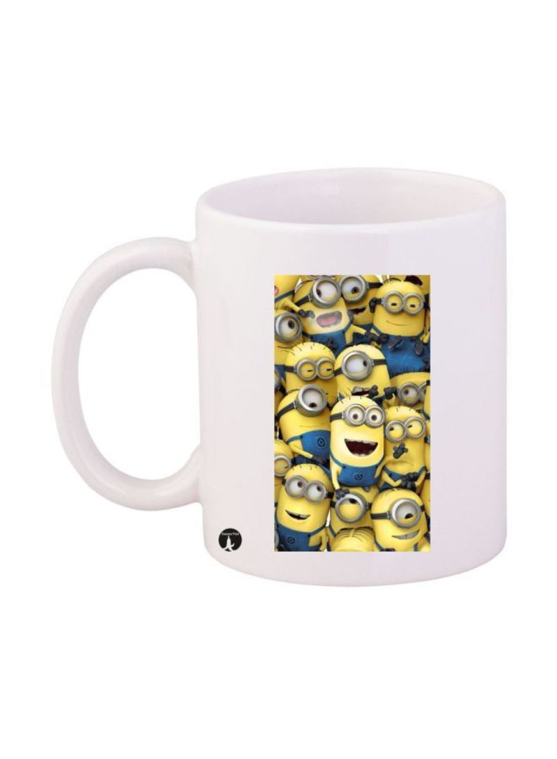 RKN Minions Printed Mug White/Yellow/Blue Standard Size