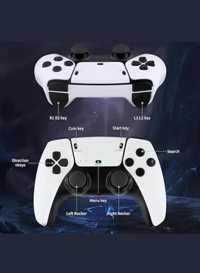 Houmt M15 Wireless Video Games for Tv Gaming, Retro Gaming Console with Game Stick 4K HD Game Stick, Plug & Play TV Video Game Set for 2 Player 2000+ Games 2.4G Wireless - Image 3