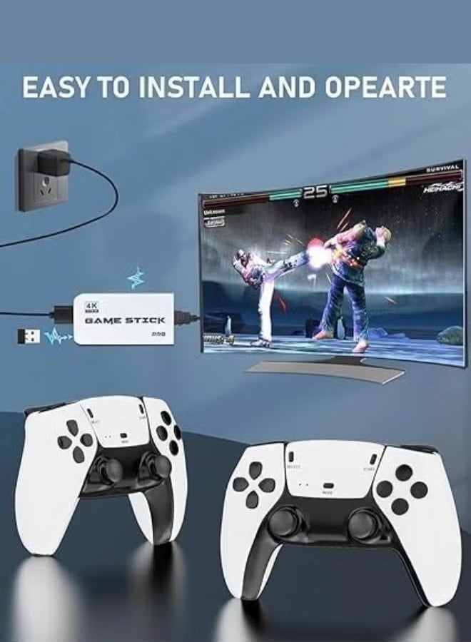 Houmt M15 Wireless Video Games for Tv Gaming, Retro Gaming Console with Game Stick 4K HD Game Stick, Plug & Play TV Video Game Set for 2 Player 2000+ Games 2.4G Wireless - Image 4