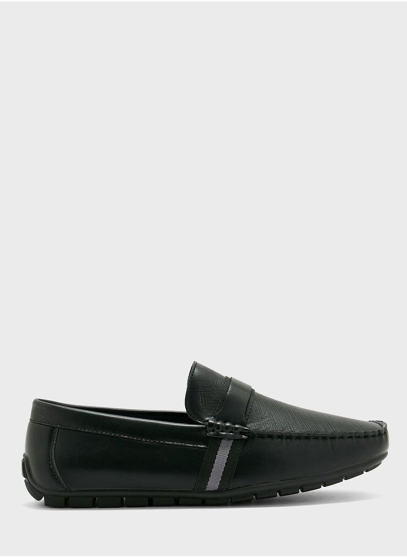 Safiano Texture Formal Loafers