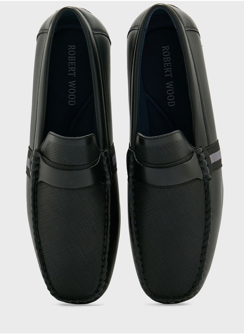 Safiano Texture Formal Loafers