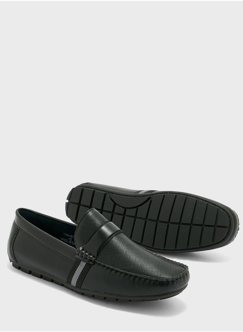 Safiano Texture Formal Loafers
