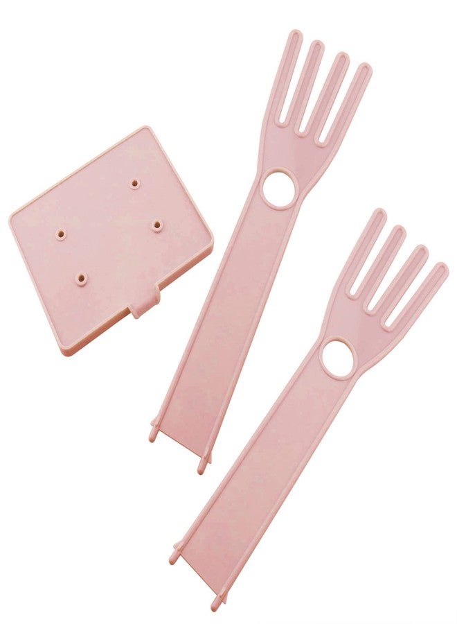 DGHAOP Pink Color Gloves Stand 15x12x34cm Kitchen Multifunctional Rubber Gloves Drain Rack Towel Storage Holder Drying Stand Creative Kitchen Tool - Image 3