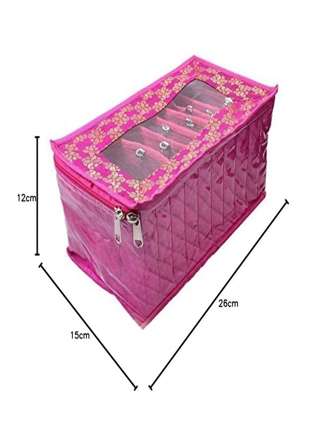 MSclassy Cotton Jewelry Kit with 10 Pouches (Pink) – Organized Storage for Your Precious Accessories - Image 4