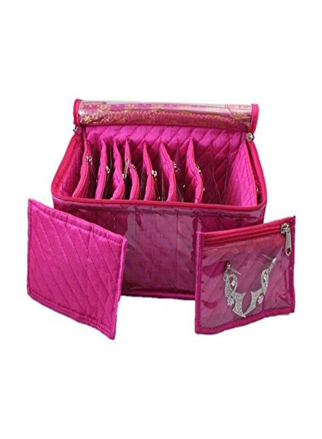 MSclassy Cotton Jewelry Kit with 10 Pouches (Pink) – Organized Storage for Your Precious Accessories - Image 3