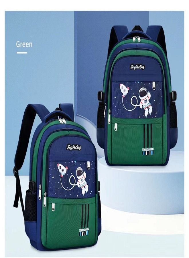 1-3 Grade Boys And Girls Cartoon Cut Weight Loss Backpack For Elementary School Students With Lightweight Spine Protection - Image 1