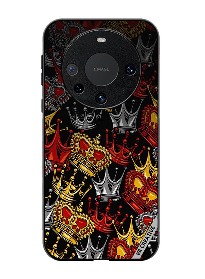 VR CREATIVE Protective Case Cover For Huawei Mate 60 Pro Plus King And Queen Design Multicolour - Image 1