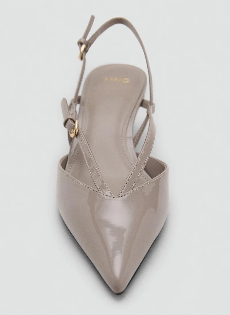 MANGO Kitten-heeled strappy shoes