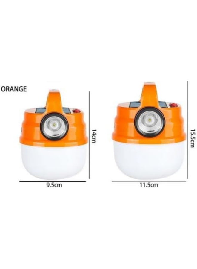 High Brightness Flashlight with Multi-Power Modes and Flashing, Solar or USB Charging, Hanging Hook for Travel, Hiking, Hunting and Camping, Multi-Color - Image 2