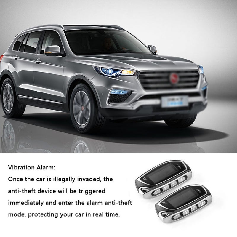 Car Remote Starter System PKE Keyless Entry Remote Engine Starter Central Lock Kit Vibration Alarm with 2 Remote Controller - Image 2