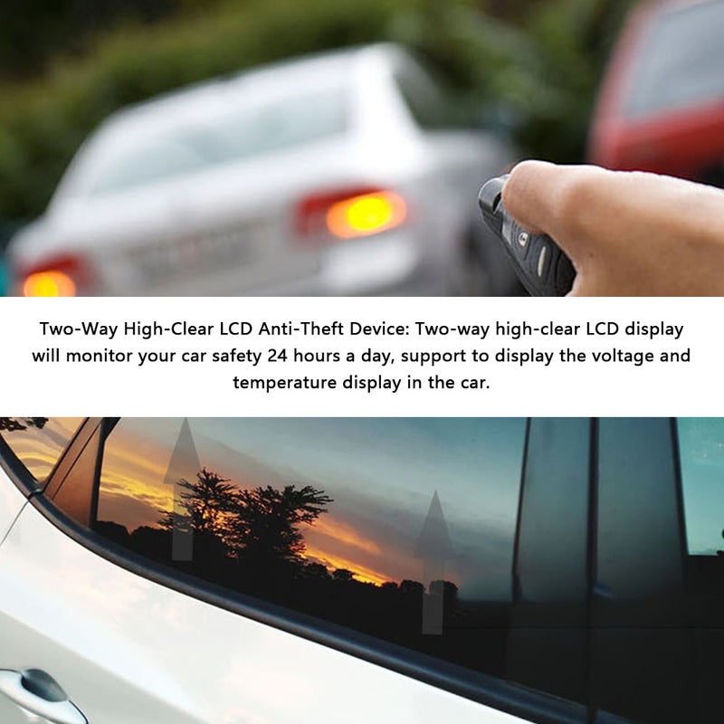 Car Remote Starter System PKE Keyless Entry Remote Engine Starter Central Lock Kit Vibration Alarm with 2 Remote Controller - Image 5
