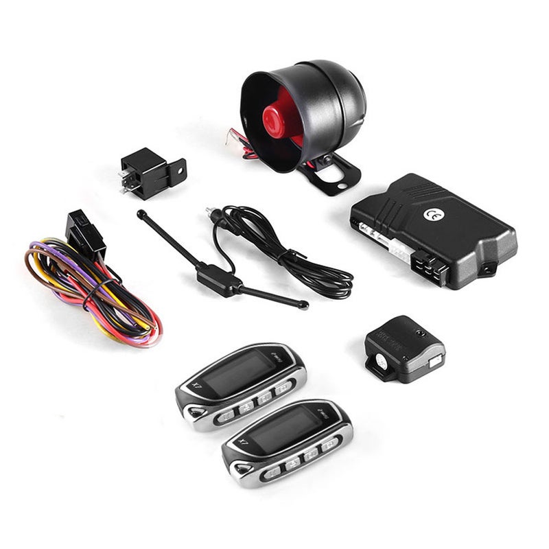 Car Remote Starter System PKE Keyless Entry Remote Engine Starter Central Lock Kit Vibration Alarm with 2 Remote Controller - Image 1