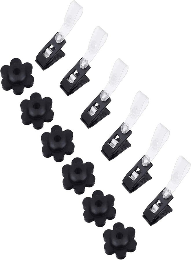 NQ Garden Flag Rubber Stoppers and Adjustable Anti-Wind Garden Flag Clips Premium Lawn Flag Stoppers and Yard Flag Clip for Garden Flag Poles Stand (Pack of 6) - Image 1