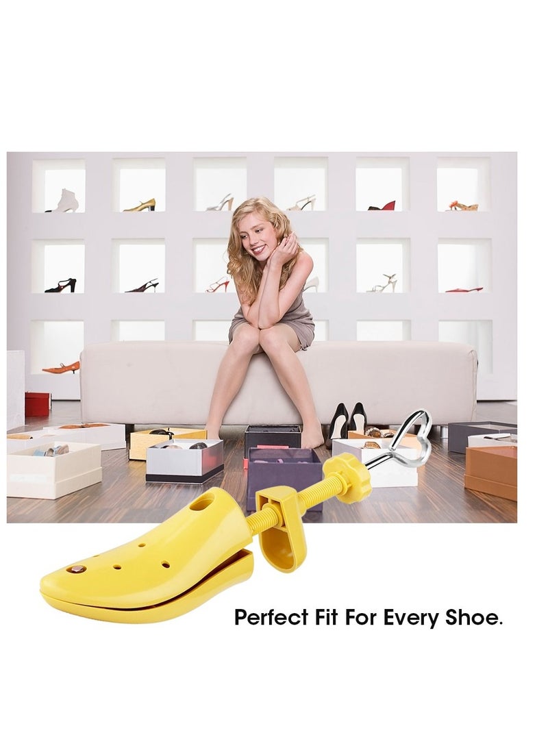 SOLARAE Shoe Stretcher Shoe Trees Professional Shoe Stretcher Shoe Width Durable Shoe Shaper 1 Pair of Shoe Stretcher Expands Height and Length of Footwear for Wide Feet 2-Way Adjustable for Women - Image 3