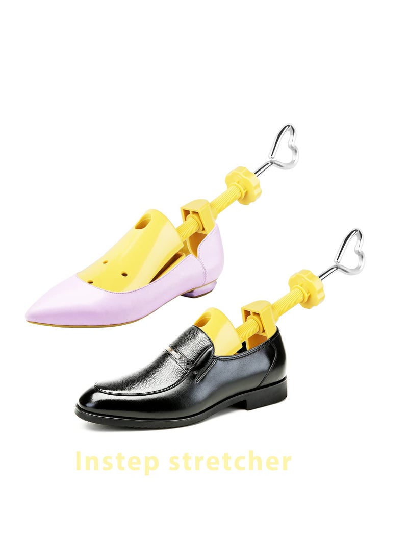 SOLARAE Shoe Stretcher Shoe Trees Professional Shoe Stretcher Shoe Width Durable Shoe Shaper 1 Pair of Shoe Stretcher Expands Height and Length of Footwear for Wide Feet 2-Way Adjustable for Women - Image 4