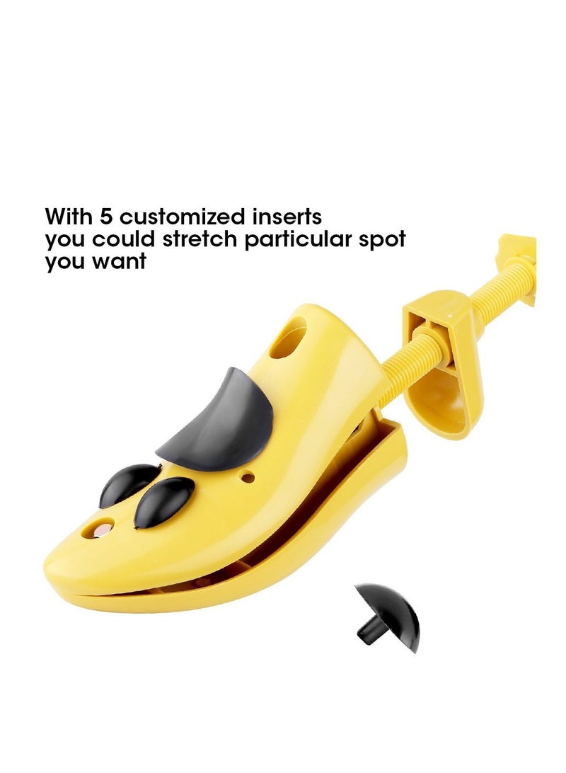 SOLARAE Shoe Stretcher Shoe Trees Professional Shoe Stretcher Shoe Width Durable Shoe Shaper 1 Pair of Shoe Stretcher Expands Height and Length of Footwear for Wide Feet 2-Way Adjustable for Women - Image 5