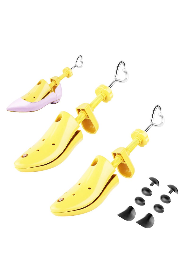 SOLARAE Shoe Stretcher Shoe Trees Professional Shoe Stretcher Shoe Width Durable Shoe Shaper 1 Pair of Shoe Stretcher Expands Height and Length of Footwear for Wide Feet 2-Way Adjustable for Women - Image 1