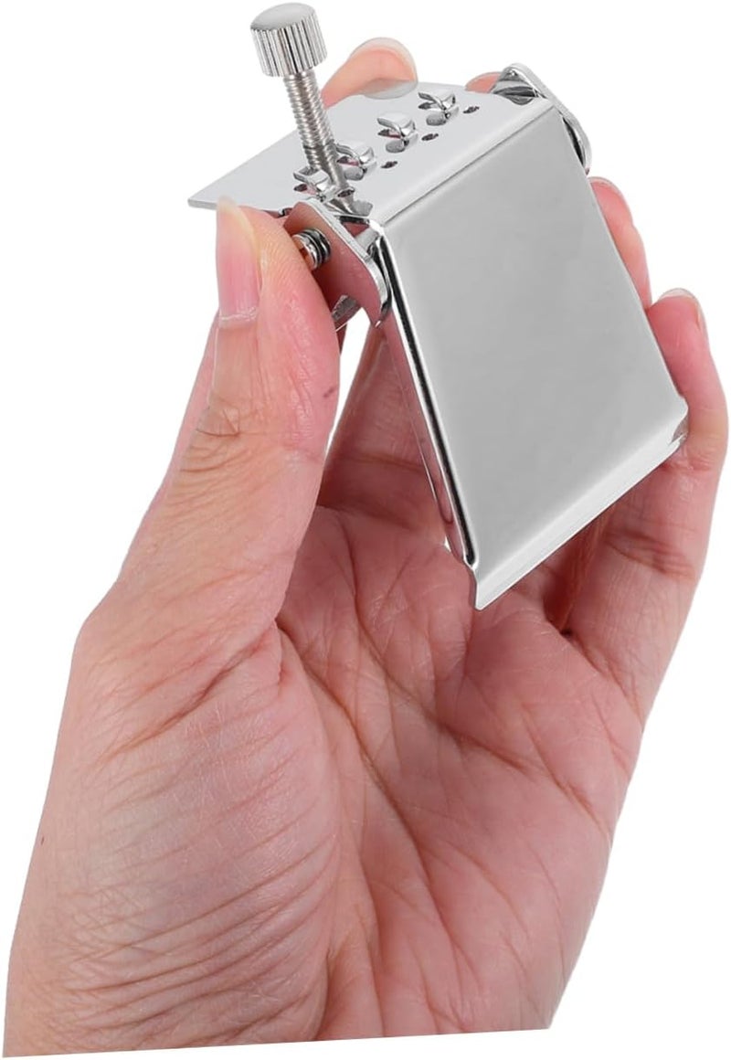 4 String String Silver Tailpiece Bridge Plate for Banjo Replacement Parts for Improved Tone Durable and Easy to Install for Vintage Repair Builds - Image 4