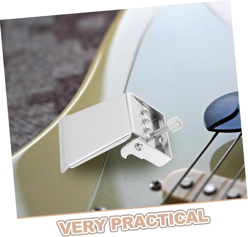 4 String String Silver Tailpiece Bridge Plate for Banjo Replacement Parts for Improved Tone Durable and Easy to Install for Vintage Repair Builds - Image 3