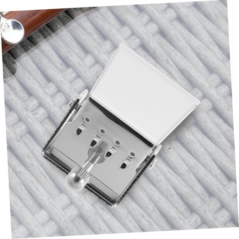 4 String String Silver Tailpiece Bridge Plate for Banjo Replacement Parts for Improved Tone Durable and Easy to Install for Vintage Repair Builds - Image 5