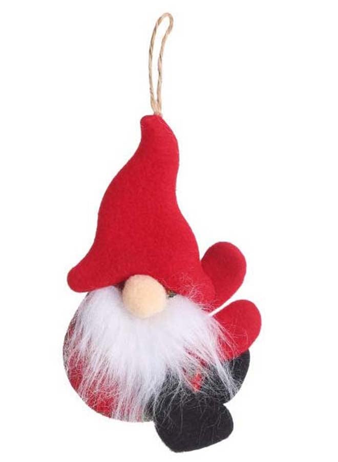 زينة شجرة عيد الميلاد على شكل قزم – 1 قطعة زينة قزم سانتا ناعمة من الفرو لشجرة عيد الميلاد، ديكور المنزل والعطلات - Image 1