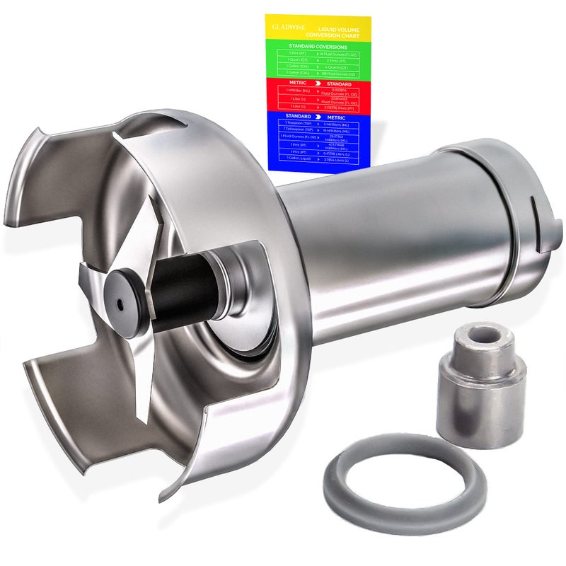 Robot Coupe 39335 Stainless Steel Bell Cover Assembly Genuine OEM Replacement Parts for MP450 Turbo  MP350 Turbo with Liquid Conversion Card