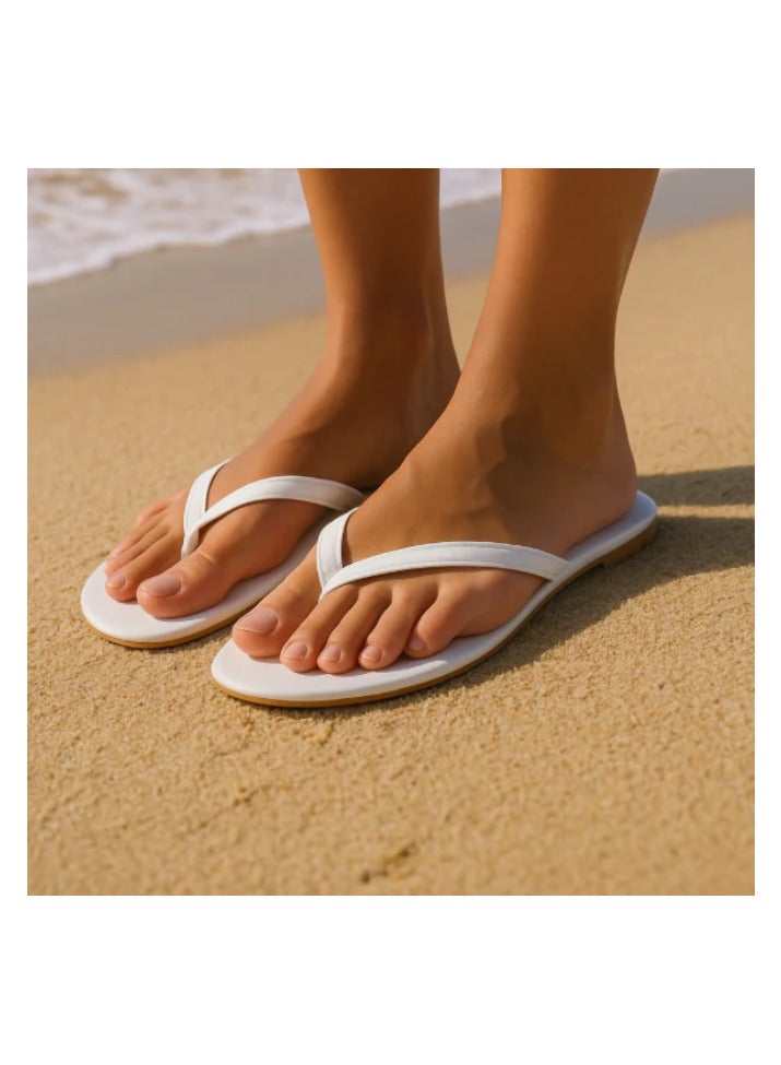 Katee Urbana White Slippers – Soft Urban Slides – Minimal & Comfy - Image 3