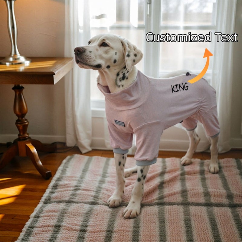 Gray 5XL Custom Dog Pajamas Thermal Wear Full Coverage Four Legged Suit Anti Shedding High Elasticity Winter Warm Clothes Machine Washable Pet Sleepwear Loungewear - Image 3