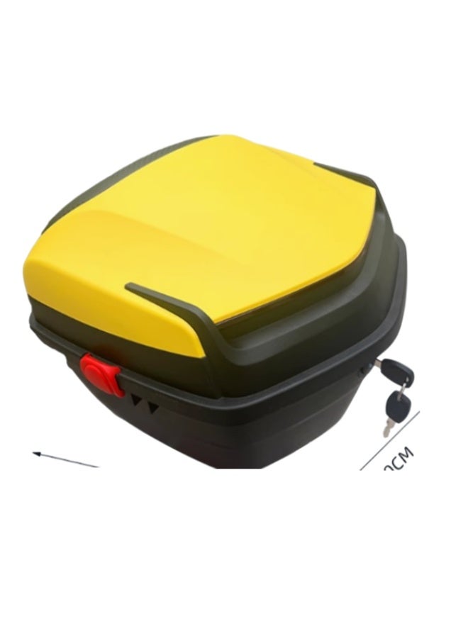 Motorcycle Rear Trunk Box, Large Waterproof Storage Bag with 2 Keys