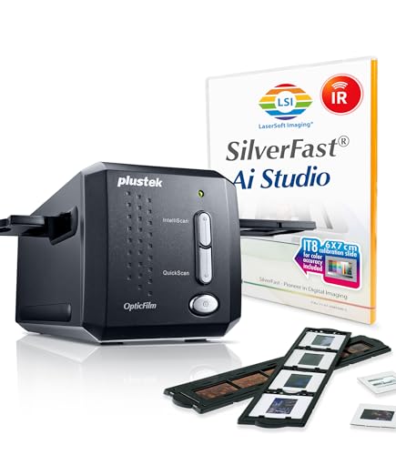 Plustek OpticFilm 8200i AI 35mm Film Slides Scanner IT 8 Calibration Target SilverFast Ai Studio 9 7200 dpi Resolution 64Bit HDRi MacPC - Image 1