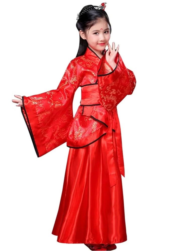 New Retro Chinese Hanfu Dress Imitation of Tang and Song Dynasties Girls' Dress  - Image 1
