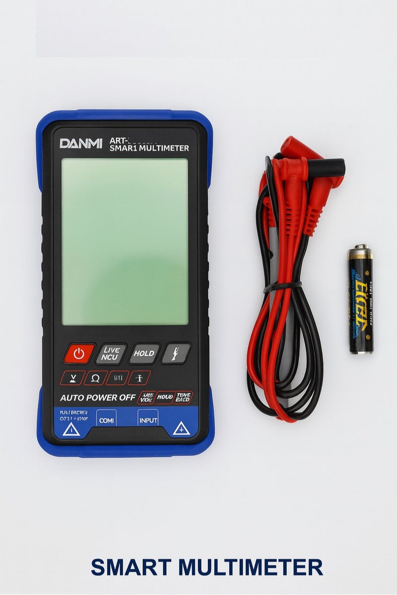 DANMI Smart Digital Multimeter – Model ART:380804 – Professional Electrical Measuring Tool with NCV, Live Wire Detection, Resistance & Voltage Testing - Image 4