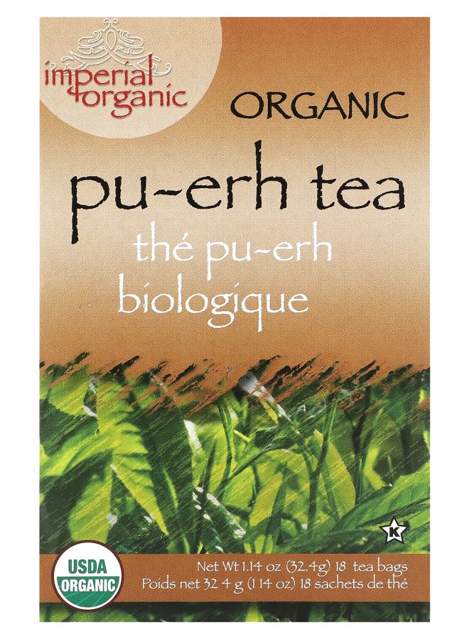 Uncle Lee's Tea Imperial Organic Pu-erh Tea 18 Tea Bags 1.14 oz (32.4 g)