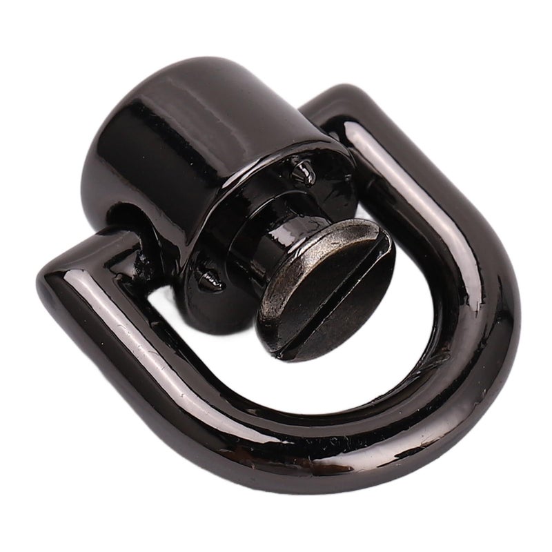 Silver Black D Ring Rivet Ball Studs 20PCS Zinc Alloy Iron Button Studs for Leather Craft Handbags Backpacks Pet Collars - Image 4