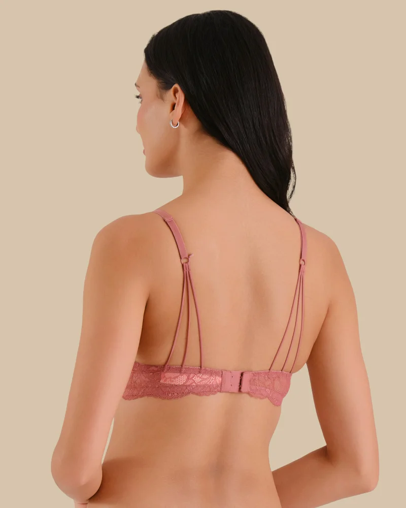 Isla & Evie Isla & Evie Brown Lace Bra