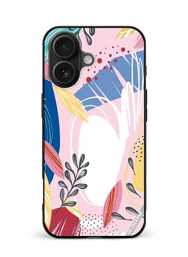 VR CREATIVE Protective Case Cover For Apple iPhone 16 Plus Flower Design Multicolour