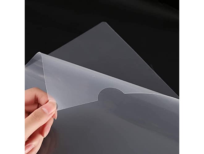 FUTURE X L Folder File A4 Size 20 Set Heavy Duty Transparent Clear Document Holder Paper Holders Organizer 20 Sleeves|Thickness 200 Micron|Paper Organize|Suitable For School,Offices&Projects J - Image 3