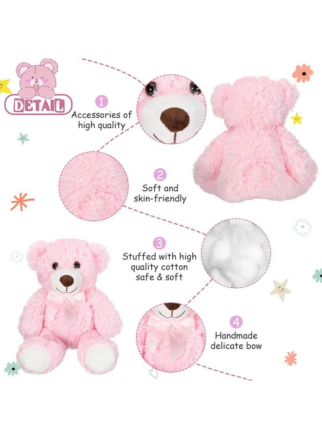Zomiboo 7 Packs 14 Inch Plush Bear Stuffed Animals Plush Soft Cute Stuffed Dolls Birthday Party Decorations(Cute Colors) - Image 4