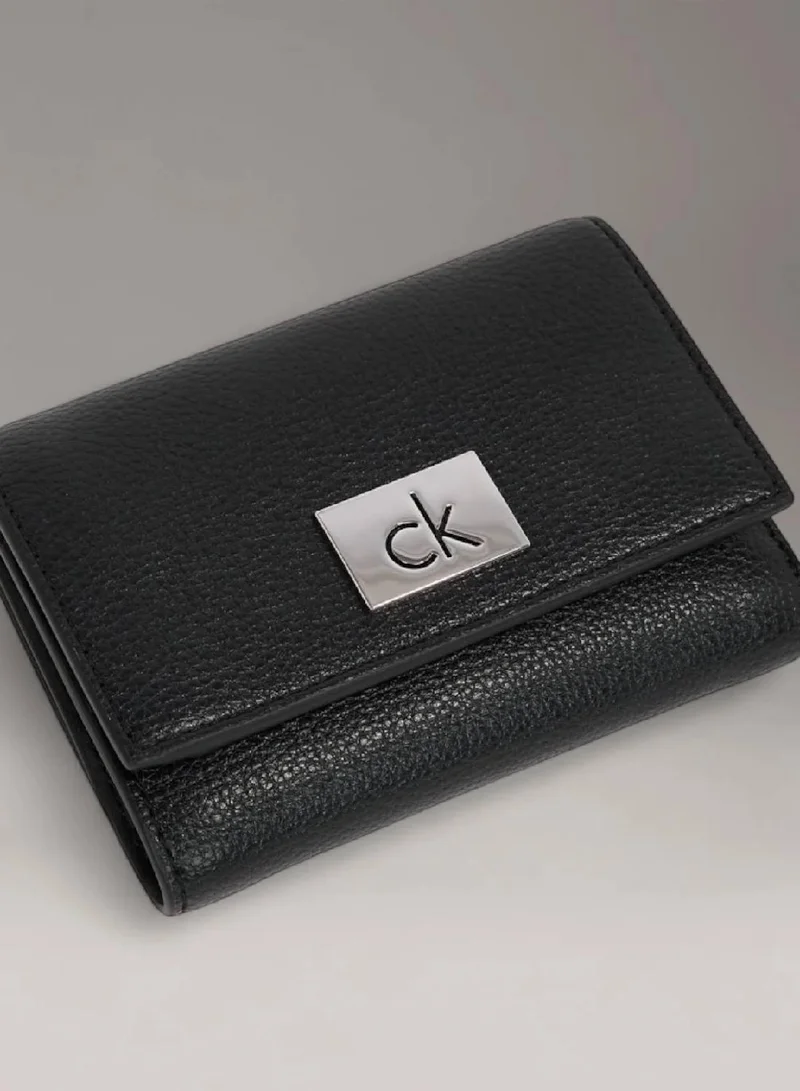 CALVIN KLEIN Logo Trifold Wallet