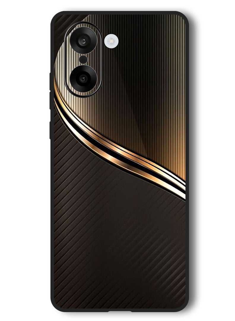 Theodor Case Compatible with OnePlus Nord CE 5 6.77 Inch Protection Shockproof Bumper Cover Steel Pattern - Image 1