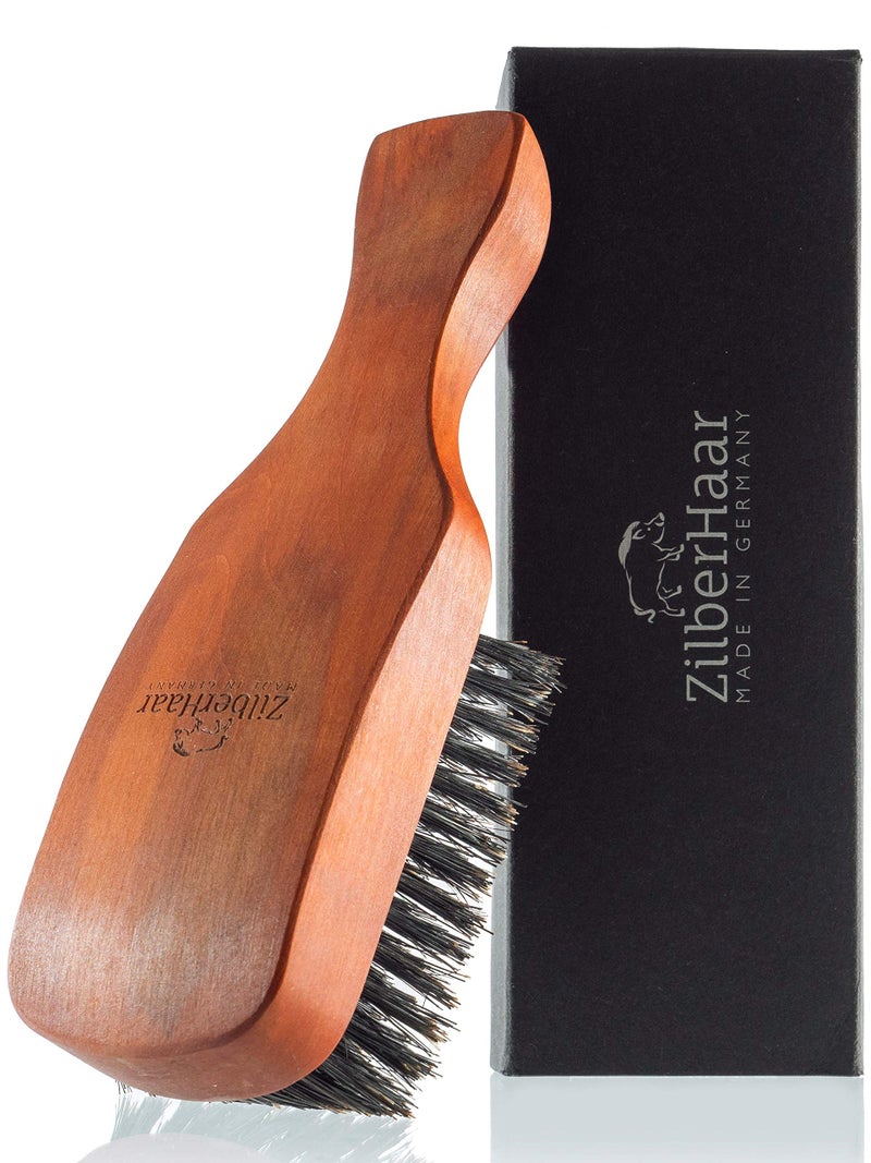 ZilberHaar Major Hair & Beard Brush for Men - Boar Bristles and Pearwood - All Beard and Hair Types - Made in Germany - Image 1