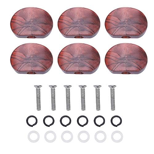 Dilwe Guitar Tuning Peg Button, 6 Pcs/Set Tuning Pegs Machine Heads Acrylic Buttons for Guitar(#5) - Image 2
