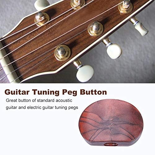 Dilwe Guitar Tuning Peg Button, 6 Pcs/Set Tuning Pegs Machine Heads Acrylic Buttons for Guitar(#5) - Image 4