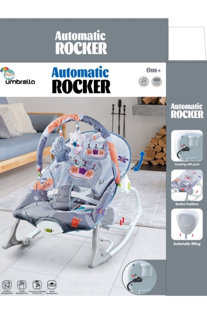 umbrella High quality automatic baby rocking chair with toys and music - Image 1