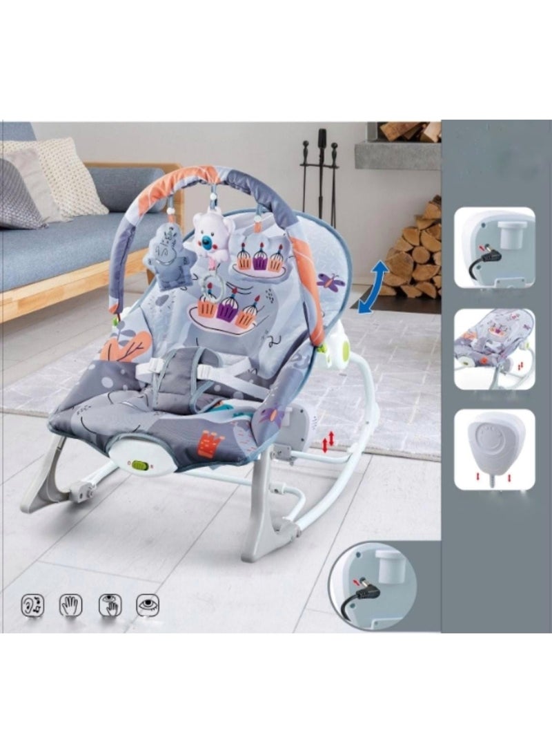 umbrella High quality automatic baby rocking chair with toys and music - Image 3