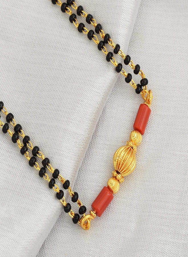 Superstore18 Gold plated Single carved Ball (Naivedya) Ethnic Mangalsutra Women Traditional - Image 4