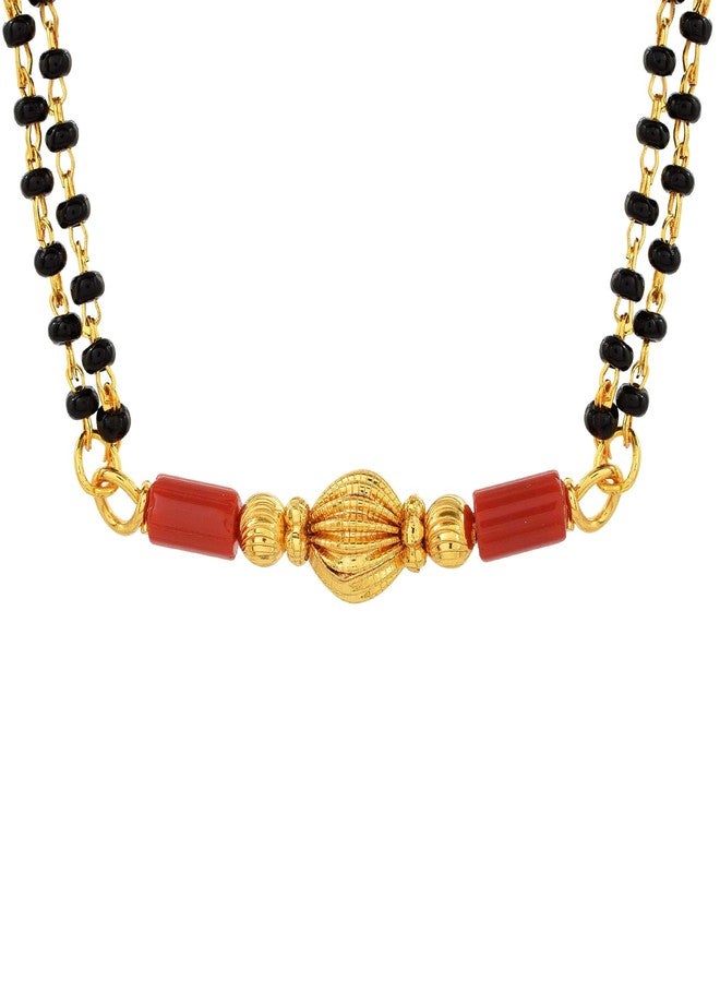 Superstore18 Gold plated Single carved Ball (Naivedya) Ethnic Mangalsutra Women Traditional - Image 2