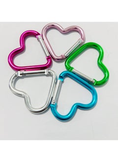 44x40mm Heart-Shaped Carabiner Clip Random color